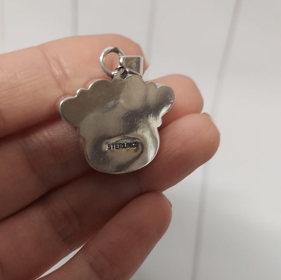 Natural KingmanTurquoise Paw Print Pendant - Picture 5 of 8